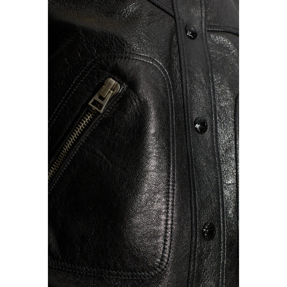 Tom Ford Leren jas Black Dames