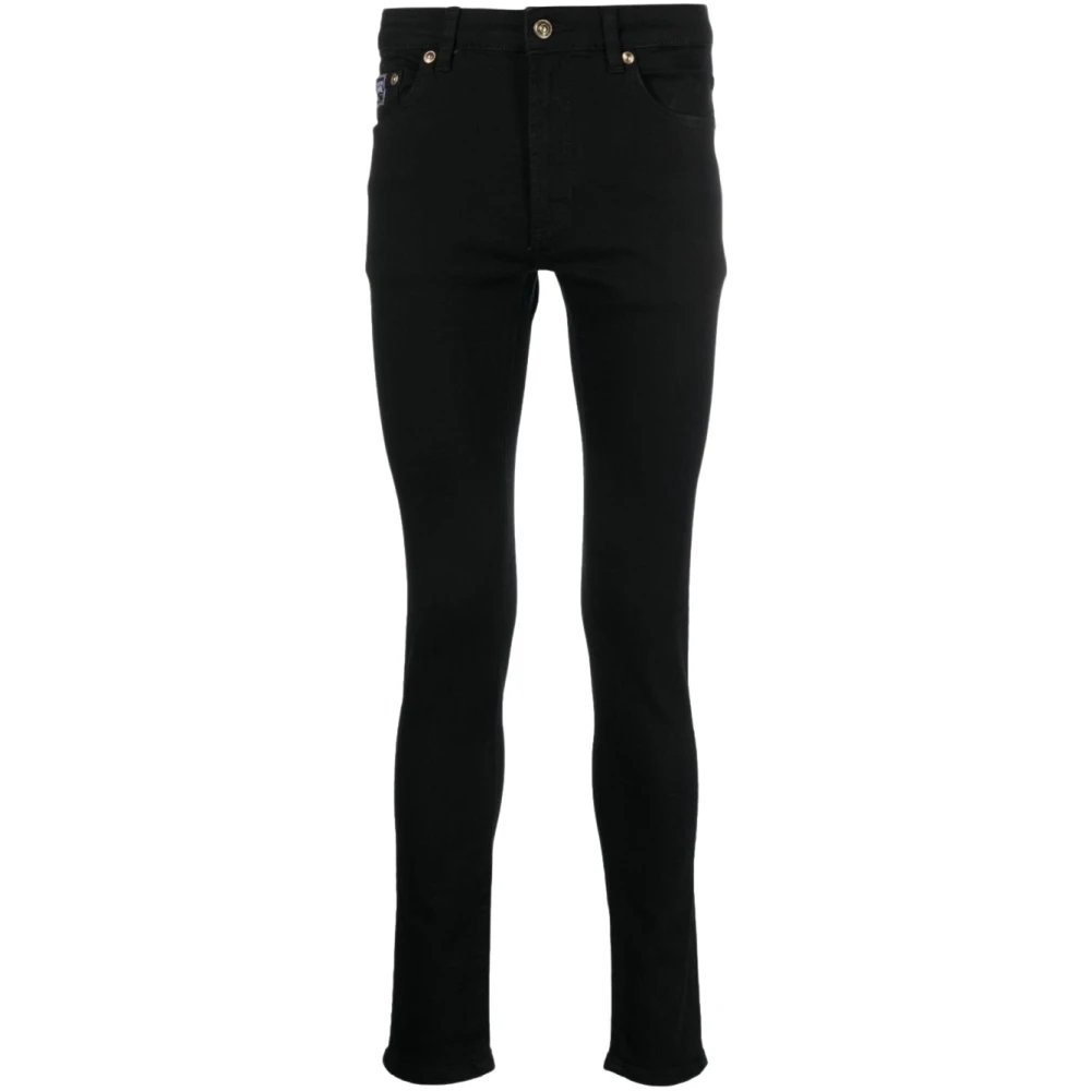 Versace Jeans Couture Zwarte Aw23 Skinny Jeans voor Heren Black Heren