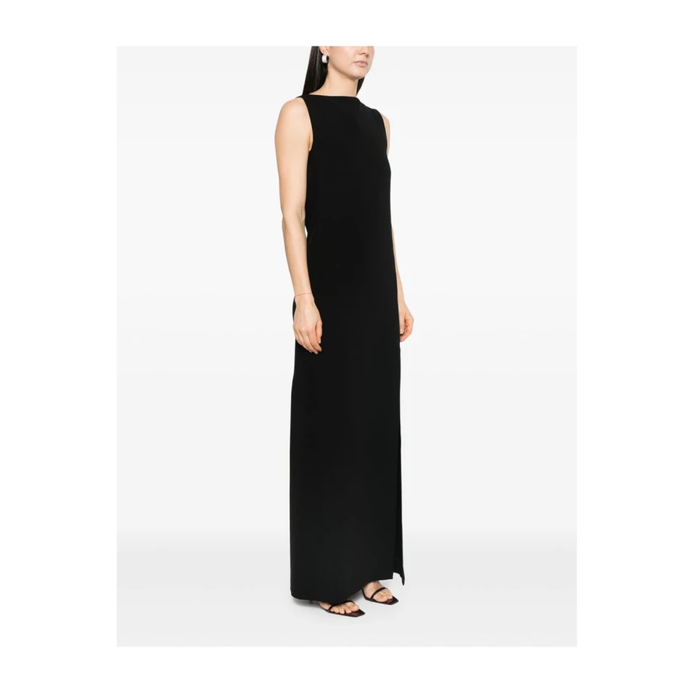 Max Mara Zwarte Pianoforte Jurk met Kettingdetail Black Dames