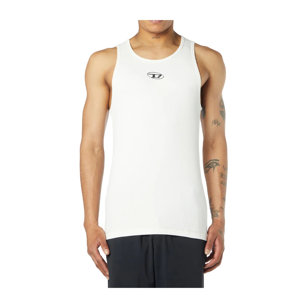 Diesel Uomo Bianco Top, 3XL, New,