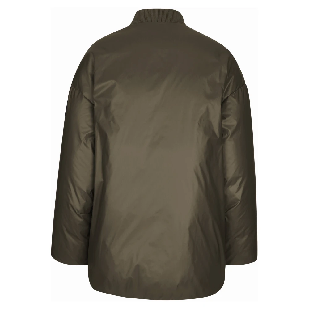 add Bomber IN Gewaxt Nylon Green Dames