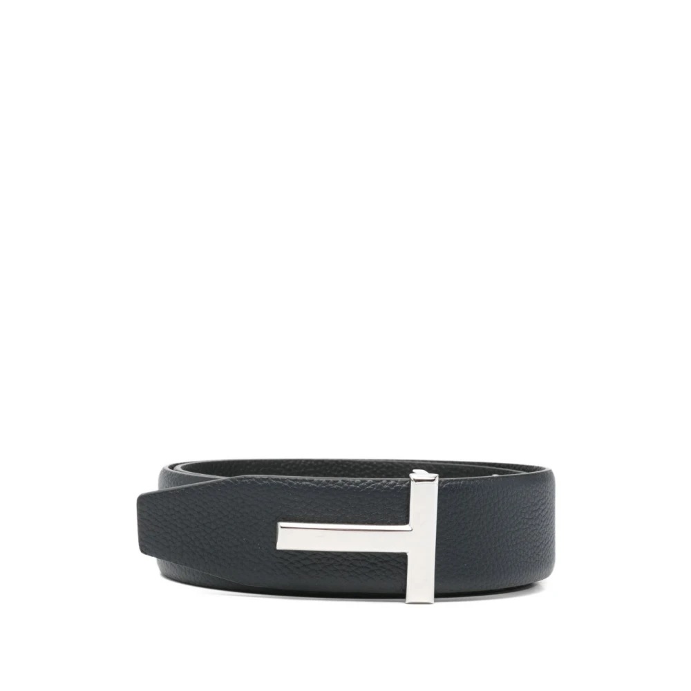 Tom Ford Men's Blue Belts, 105 Cm, Leather Reversible Belt