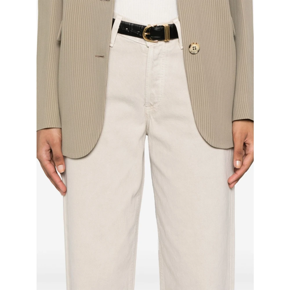 Agolde Beige Jeans voor Vrouwen Stijlvolle Snit Beige Dames
