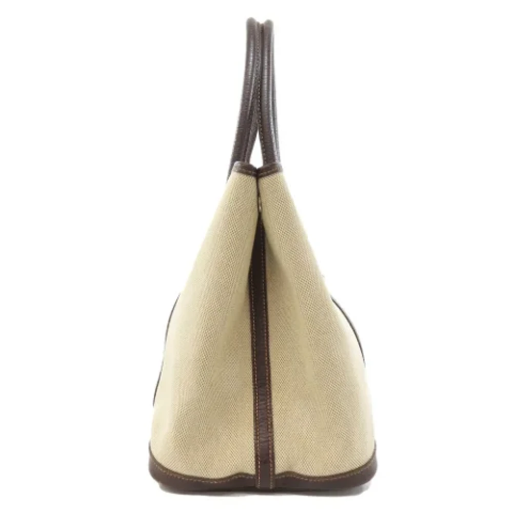 Hermès Vintage Pre-owned Canvas handbags Beige Dames