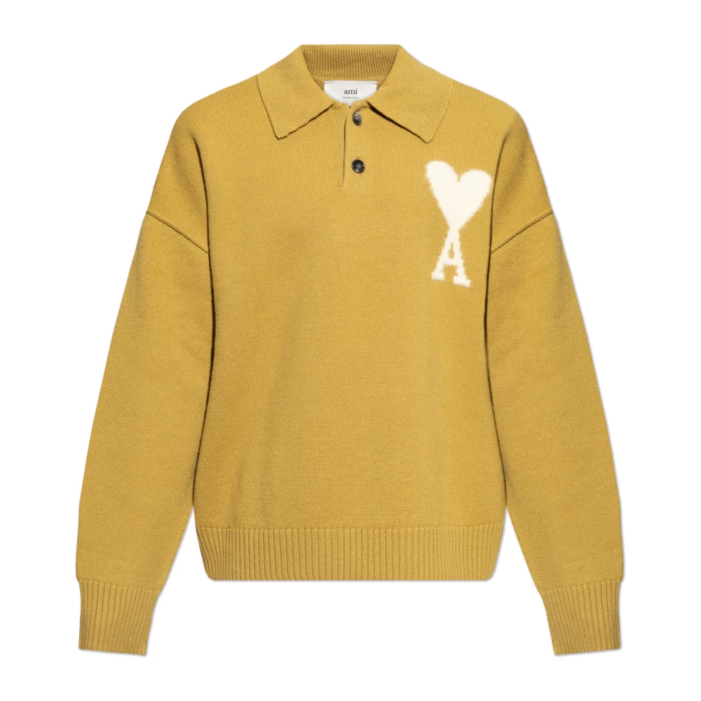 Knitwear > V-neck Knitwear - - Ami Paris - Modalova