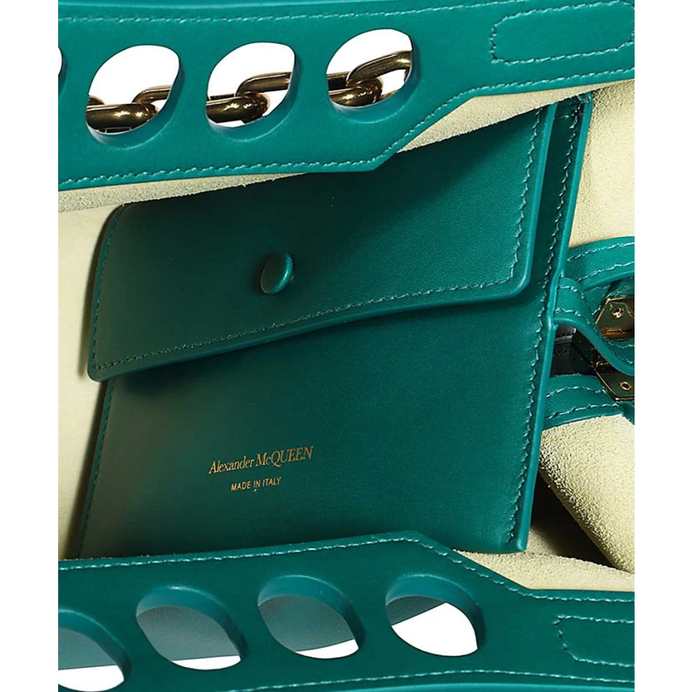 alexander mcqueen Stijlvolle Leren Crossbody Tas Green Dames