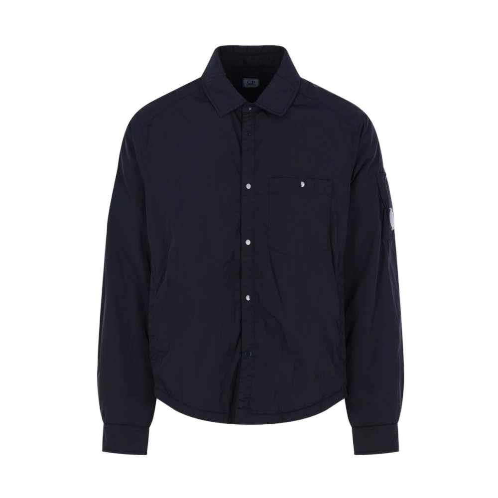 C.p. Company Chrome-R Overshirt - Male - Light Jackets - Blue - 2XL - Jackets