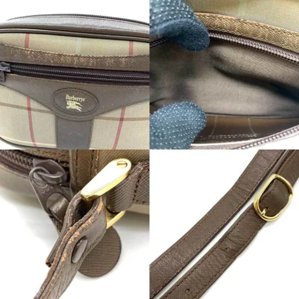 Burberry Vintage Pre-owned Fabric shoulder-bags Beige Dames