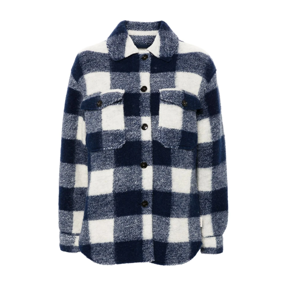 Woolrich Ruitpatroon Fleecejas Groen Multicolor Dames