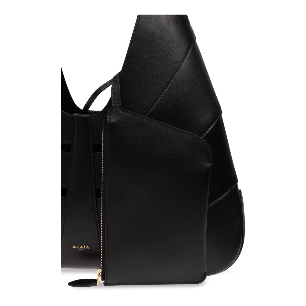 Alaïa Delta hobo schoudertas Black Dames