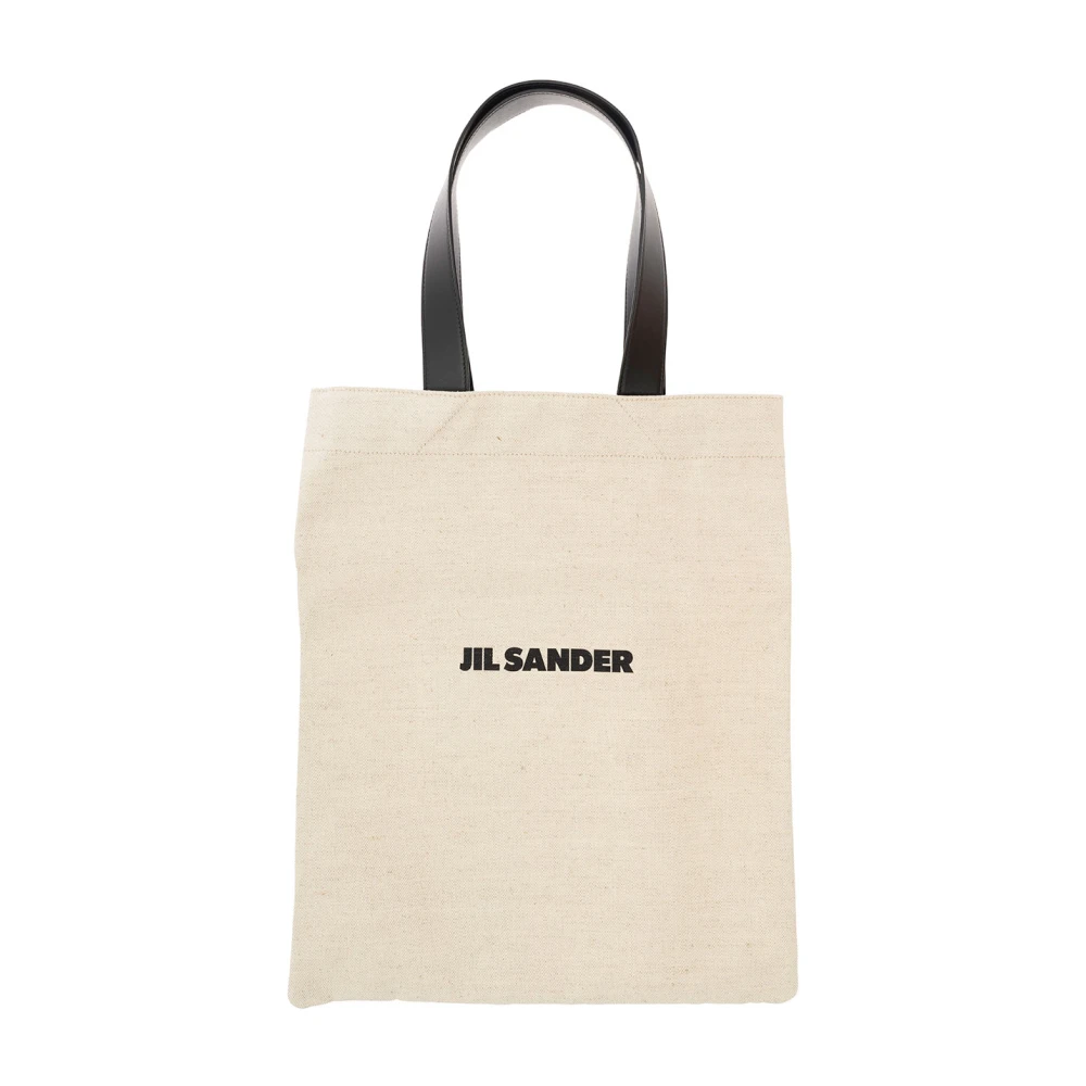 Jil Sander Canvas Logo Beige Tas Beige Heren