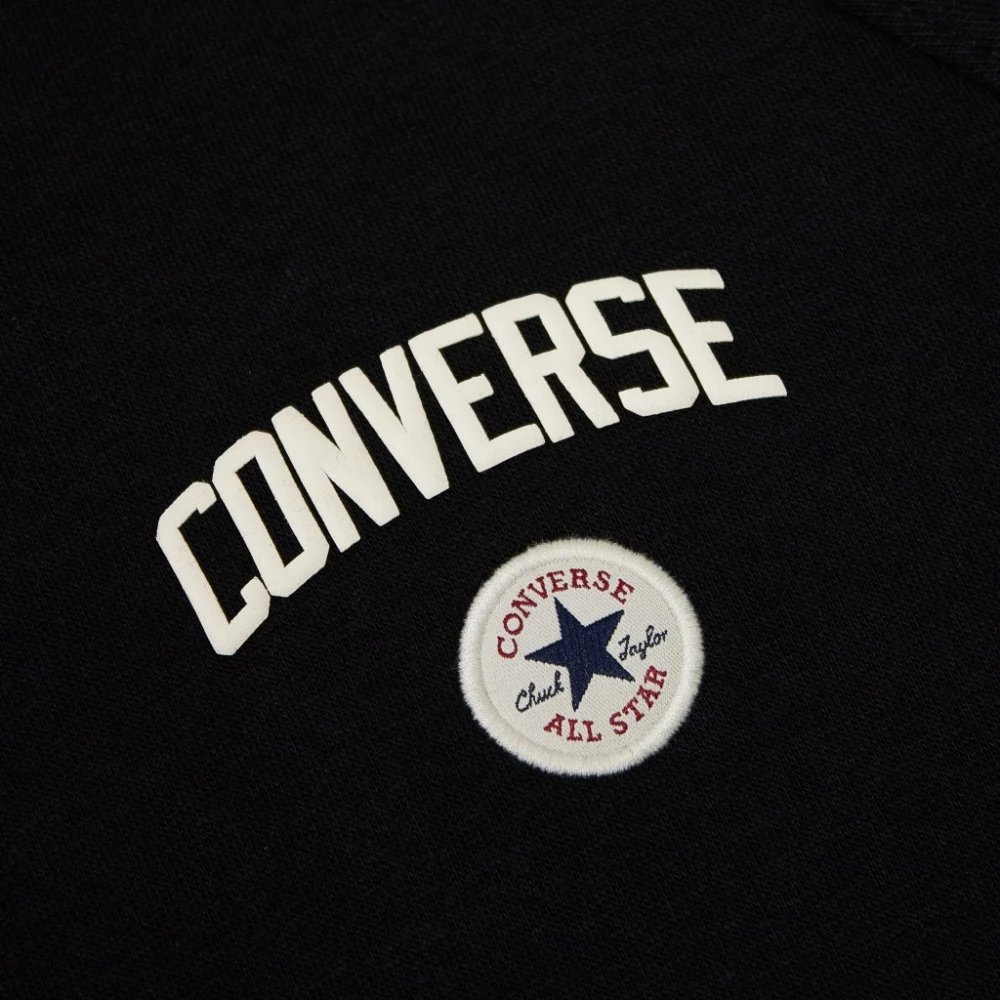 Converse Chuck Hoodie voor stijlvolle outfits Black Dames