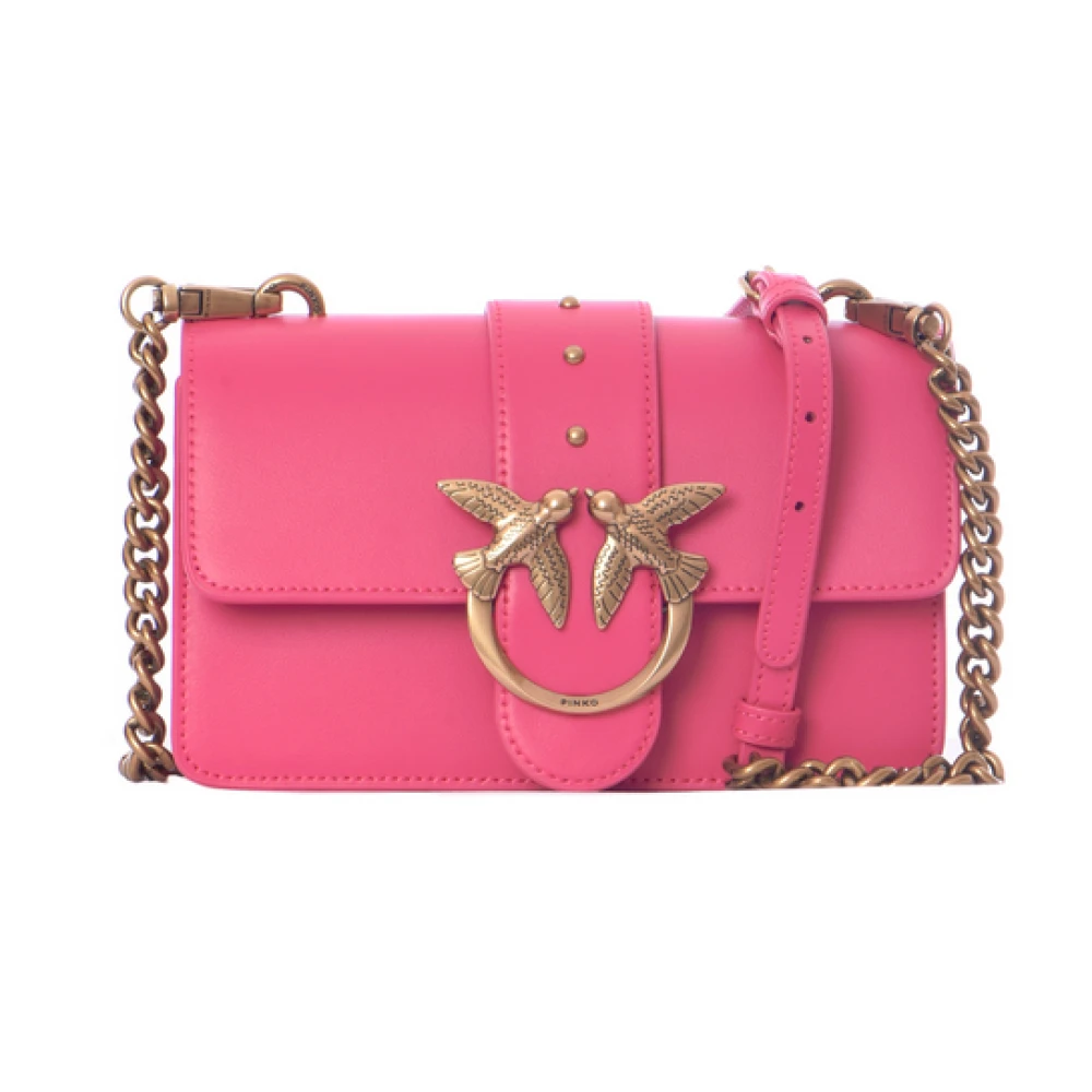 pinko Zachte Sheepskin Love Puff Pink Dames