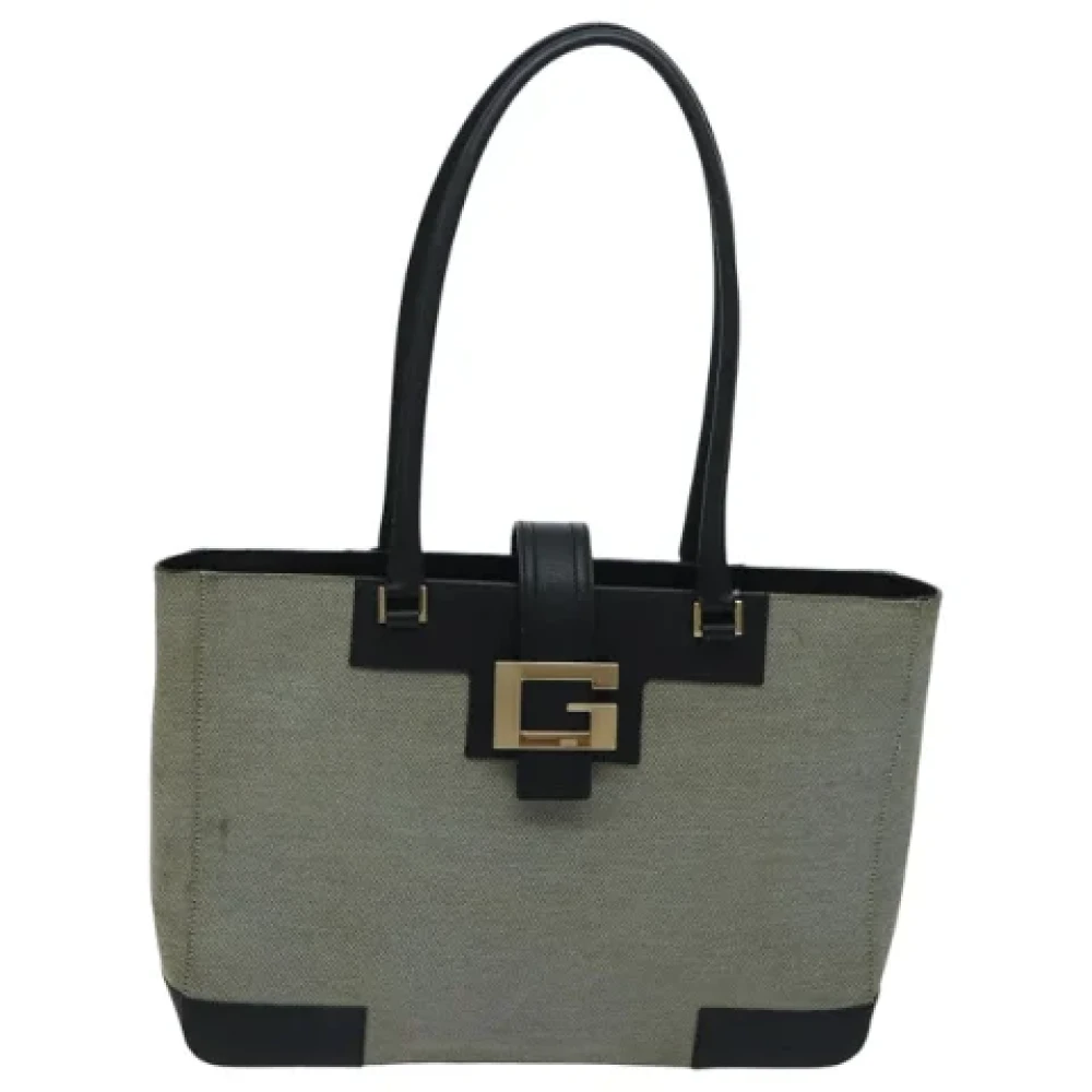 Gucci Vintage Pre-owned Canvas totes Gray Dames