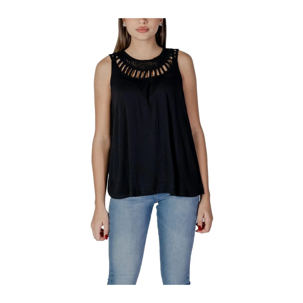 b.Young Viscose Tops & T-Shirts Collectie Black Dames