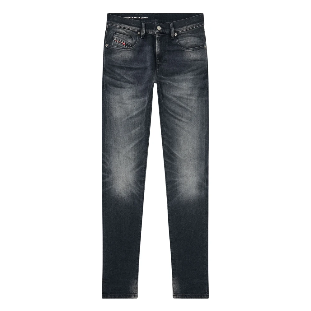 Diesel 2019 D-Strukt Straight Jeans - Male - Straight Fit Jeans - Black - W33 - Jeans