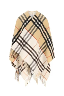 Reversibel Cape med rutmönster