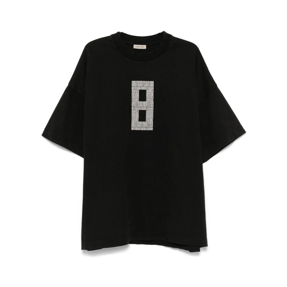 Fear Of God Zwart Jersey Crew Neck T-shirt Black Heren