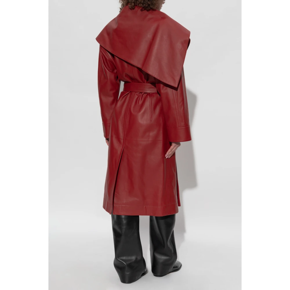 Bottega Veneta Leren jas Red Dames