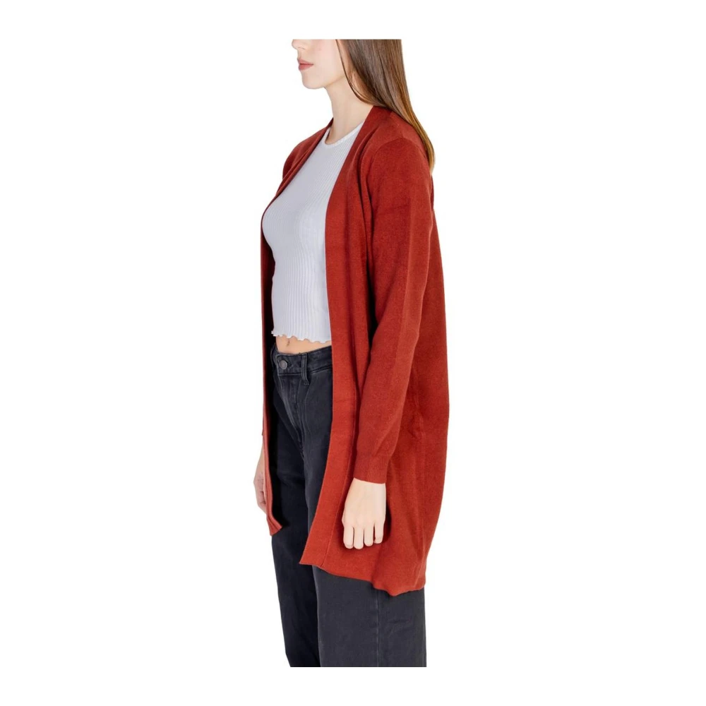 Vero Moda Rode Gebreide Vest Dames Herfst Winter Collectie Red Dames