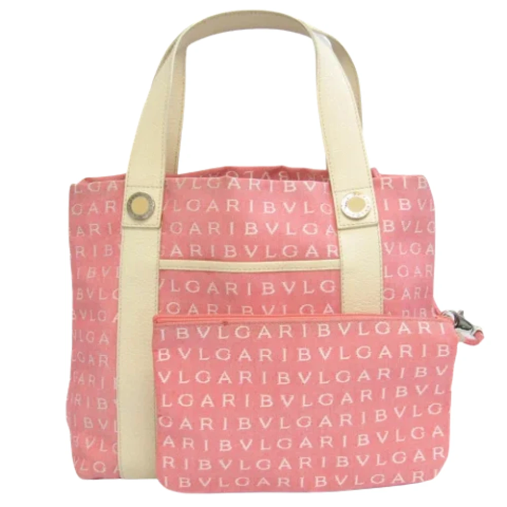 Bvlgari Vintage Pre-owned Leather handbags Pink Dames