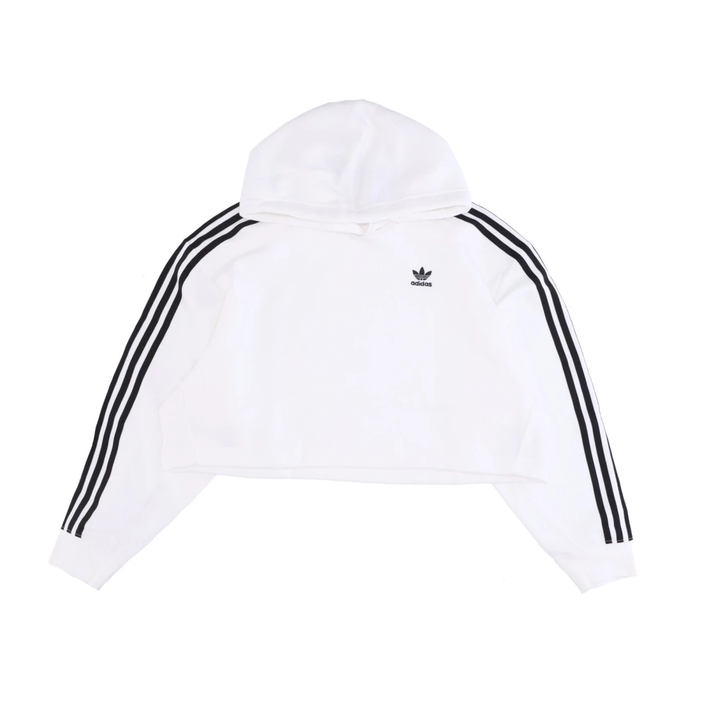 Adidas Kort hoodie för kvinnor White, Dam