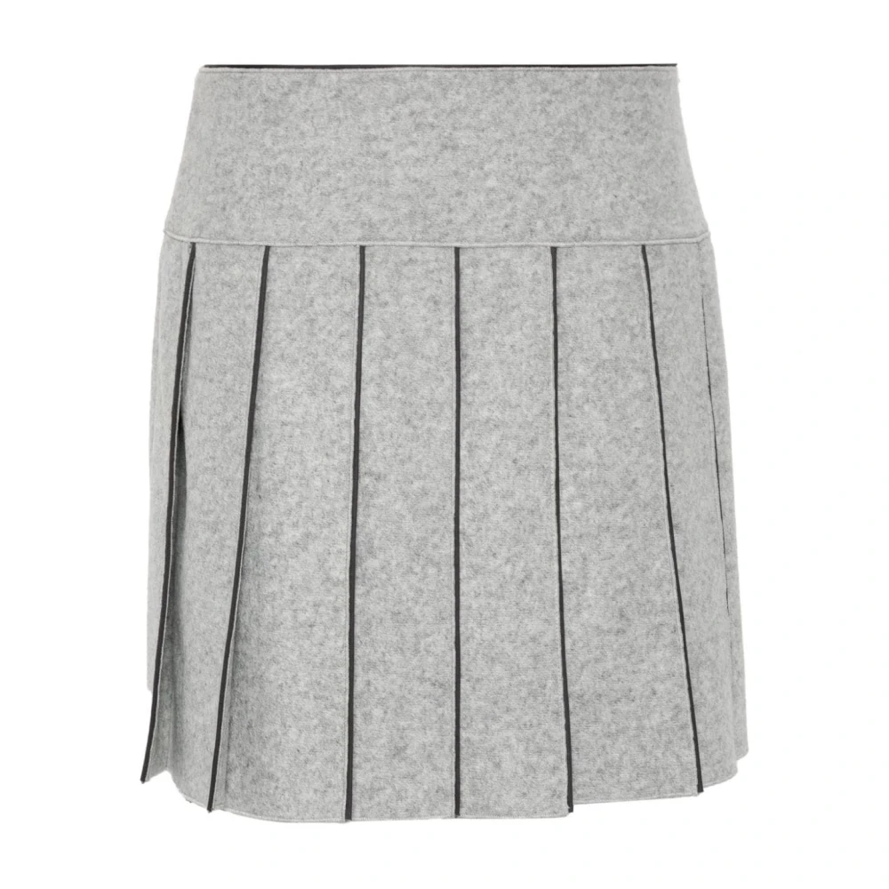 Iceberg Grijze Slub Textuur Rok met Plooien Gray Dames
