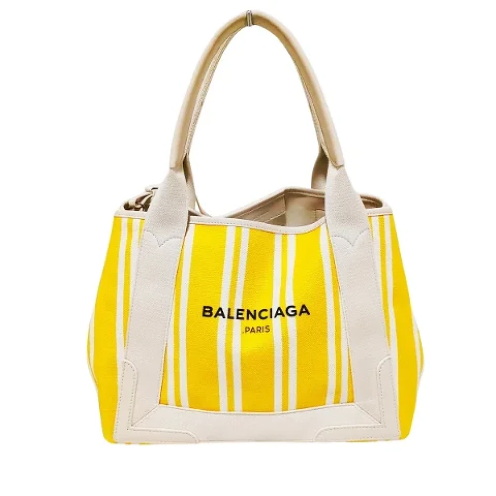 Balenciaga Vintage Pre-owned Canvas balenciaga-bags Yellow Dames