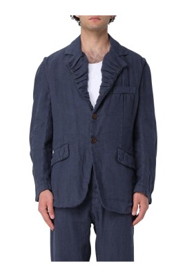 blue-linen-relaxedfit-blazer-ruched-collar
