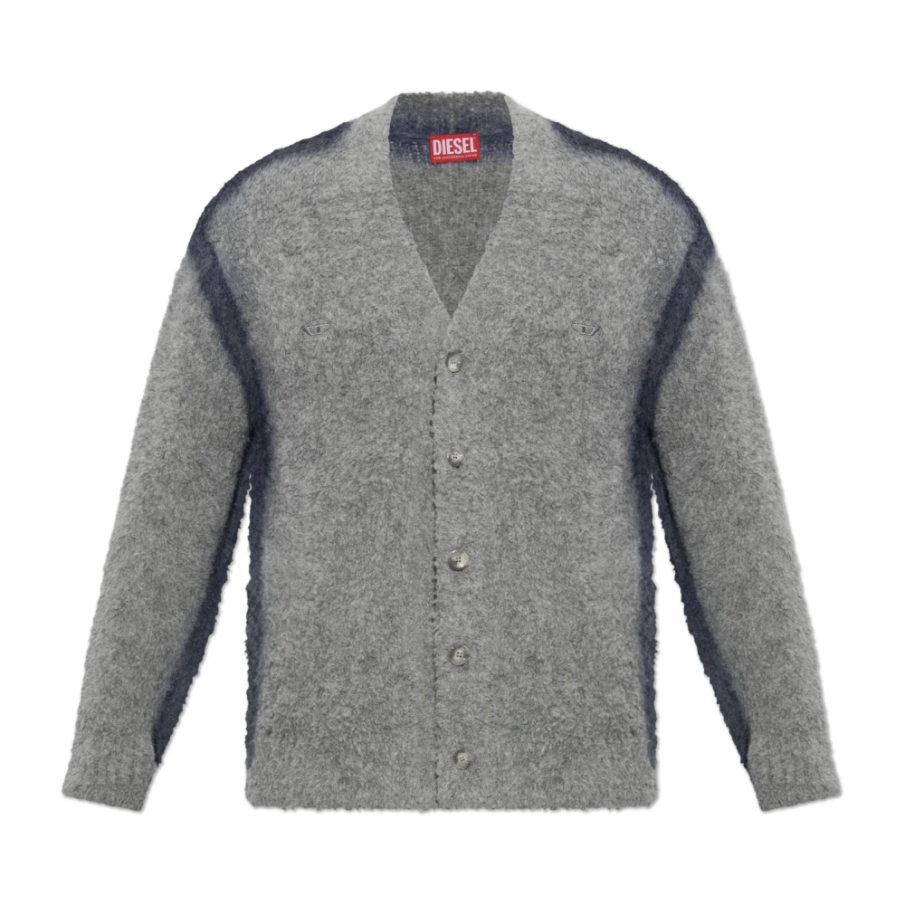 Diesel Uomo Grigio Maglie, Xl, New,