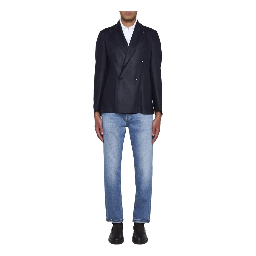 Tagliatore Blauwe Herenjassen Blue Heren