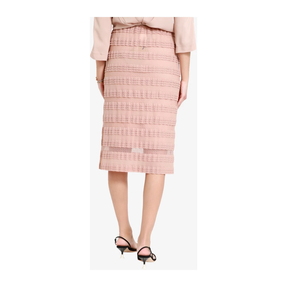 N21 Midi Skirts Pink Dames