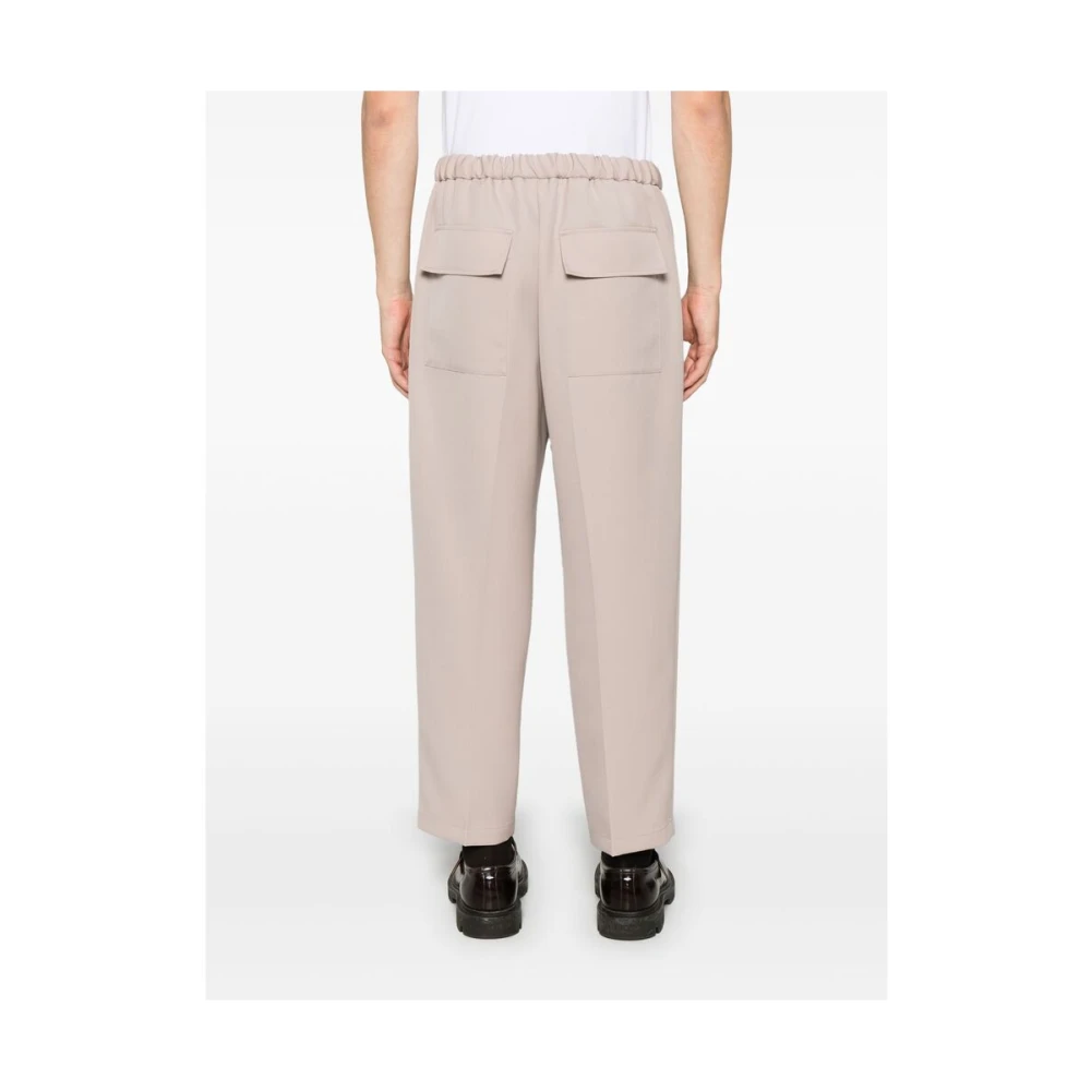 Jil Sander Beige Elastische Taillebroek Beige Heren