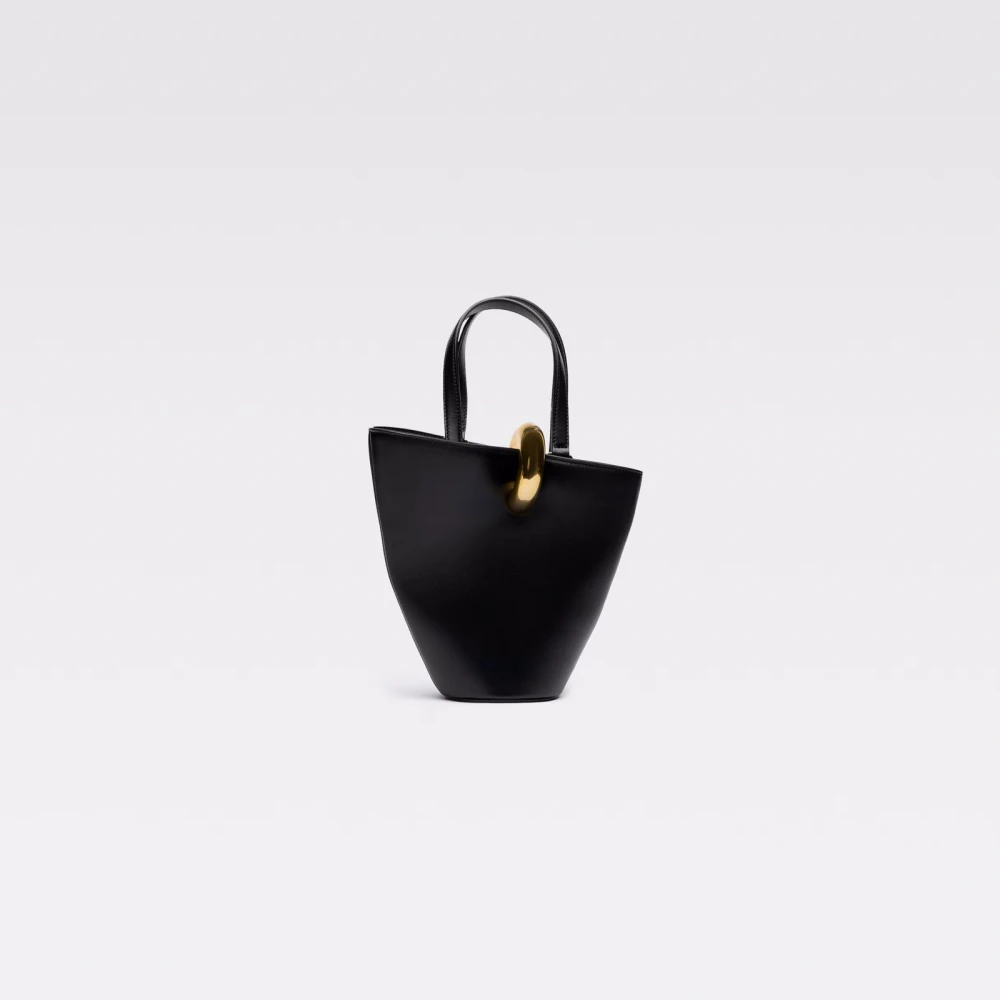 Jacquemus Kleine Bambola Tas Zwart Leer Black Dames