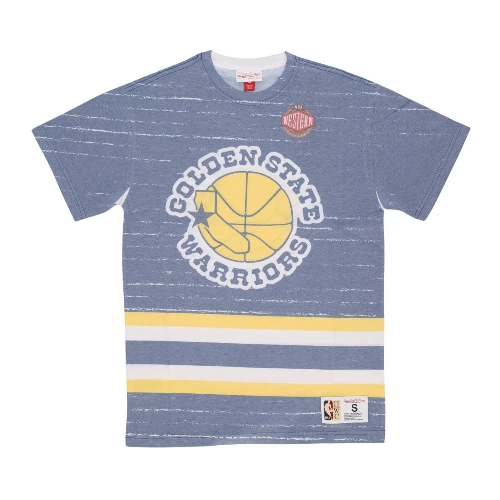 Mitchell & Ness NBA Jumbotron 3.0 Tee Golden State Warriors Multicolor Heren