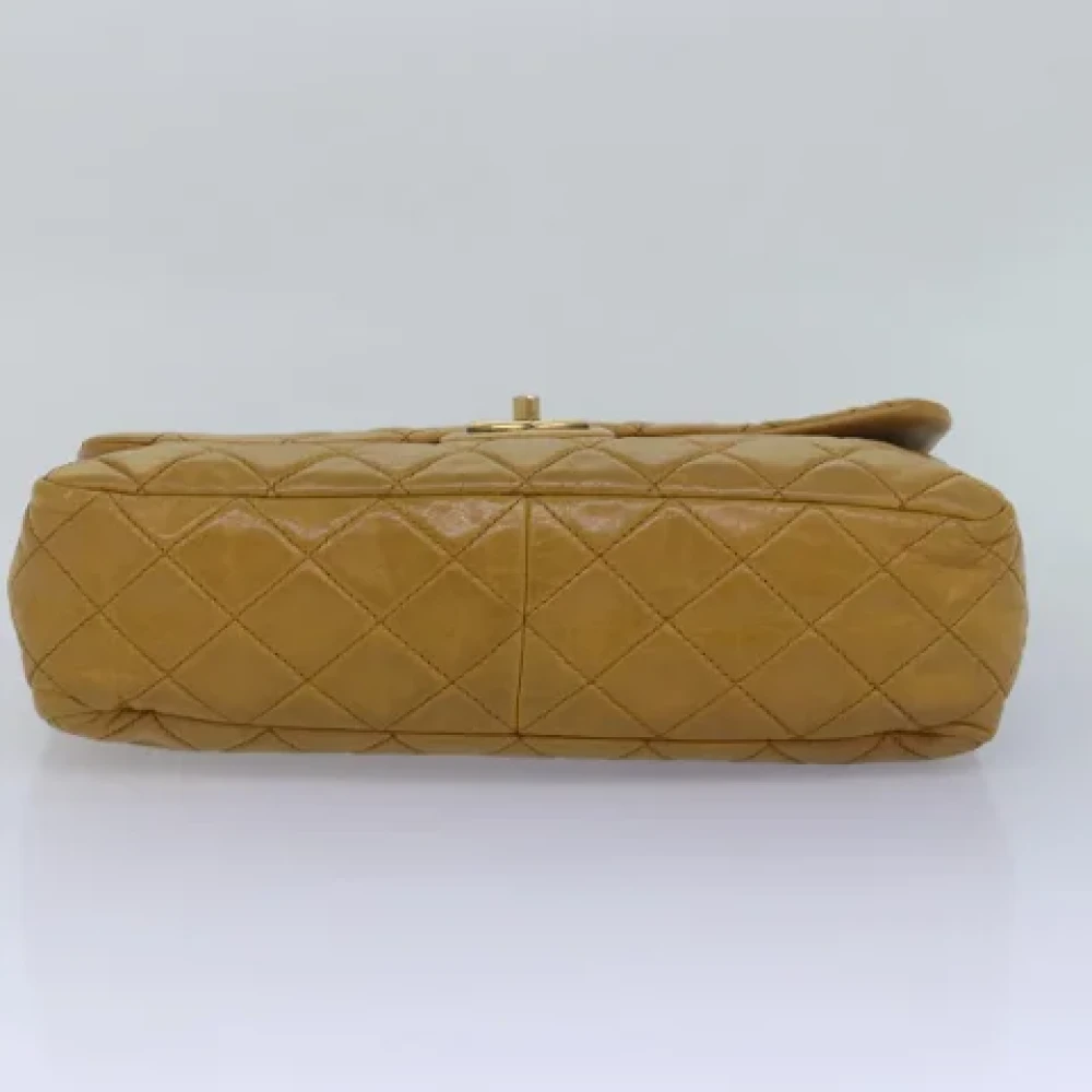 Chanel Vintage Pre-owned Leather chanel-bags Yellow Dames