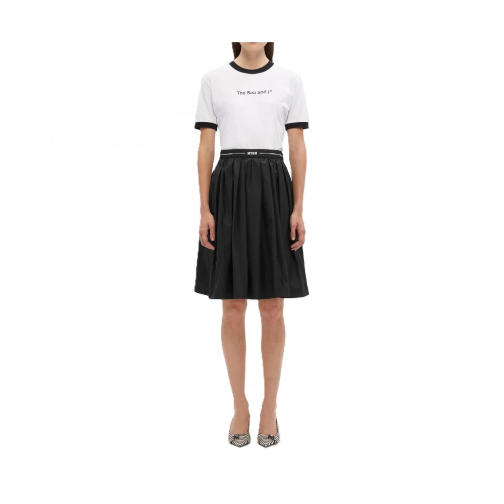 Msgm Katoenen rok voor vrouwen Black Dames