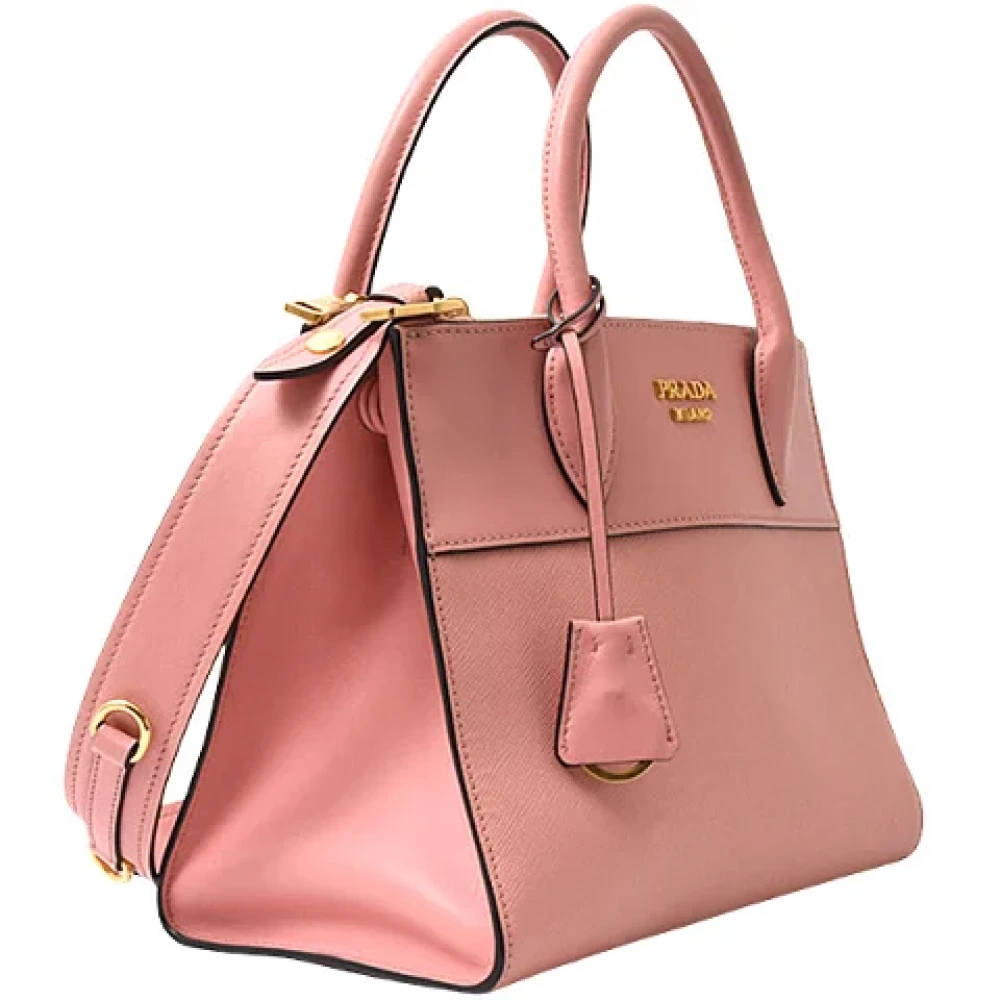 Prada Vintage Pre-owned Leather prada-bags Pink Dames