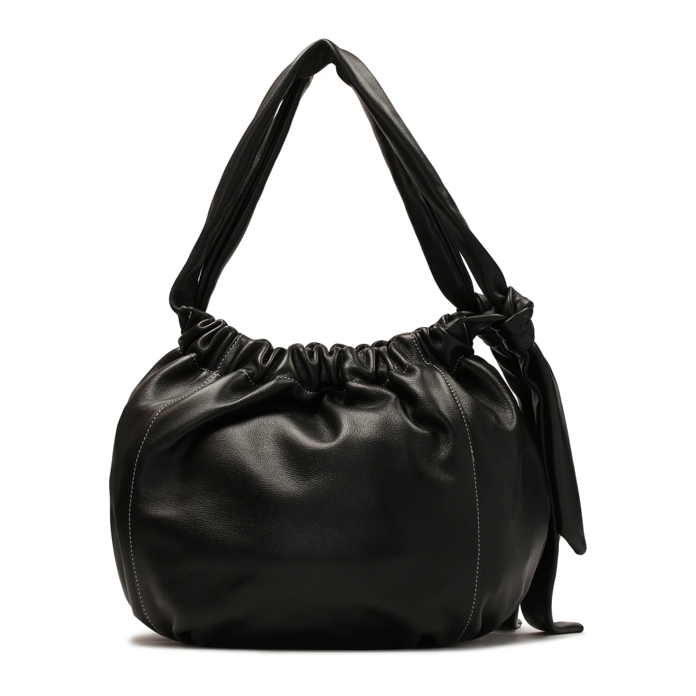 Kazar Studio Zwarte zachte leren etui tas Black Dames