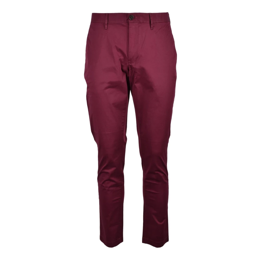 Michael Kors Katoen Elastaan Broek Red Heren