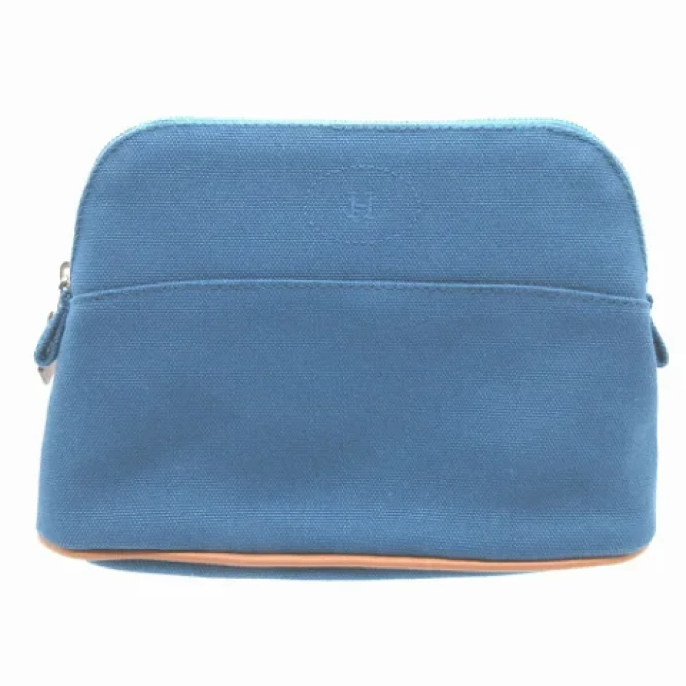 Hermès Vintage Pre-owned Fabric pouches Blue Dames