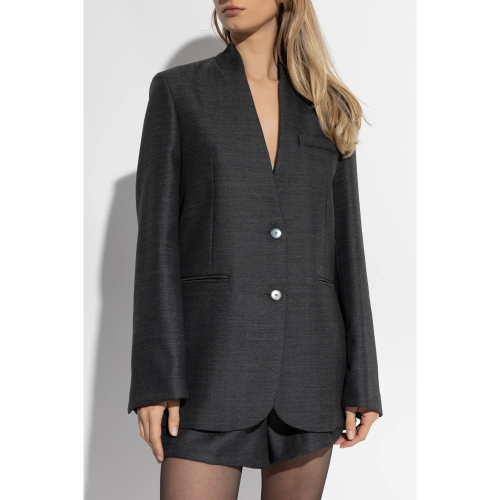 Forte Wollen blazer Gray Dames