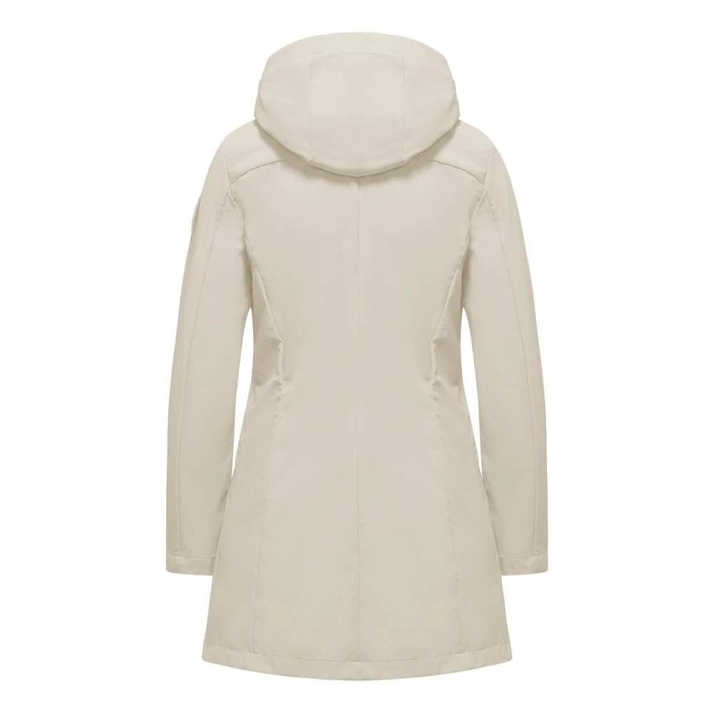 BomBoogie Niet-gevoerde regenparka Beige Dames