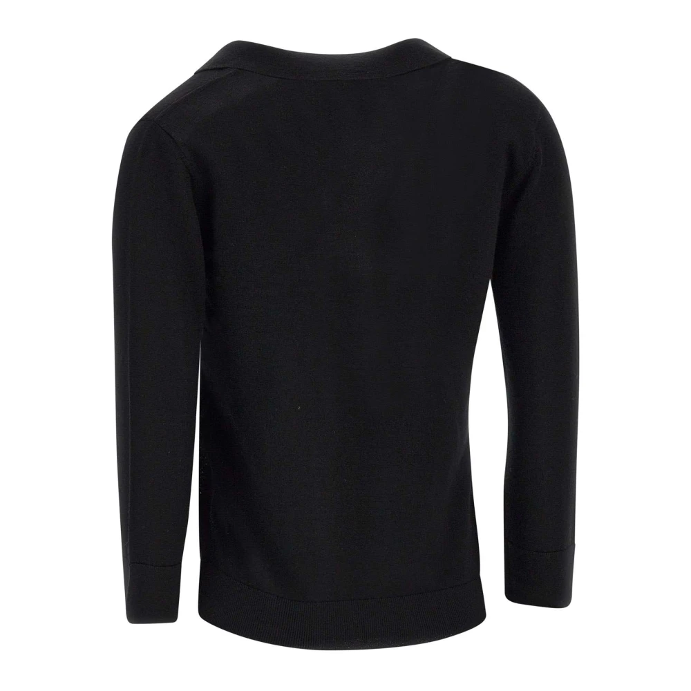 Iceberg Zwarte Wollen Trui met Logo Black Dames