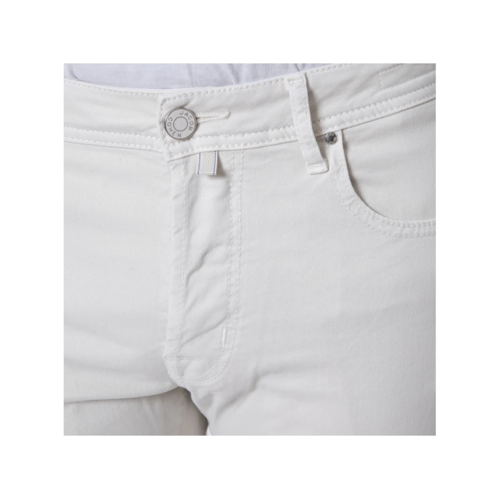 Jacob Cohën Slim Comfortable Bard Jeans in katoen White Heren