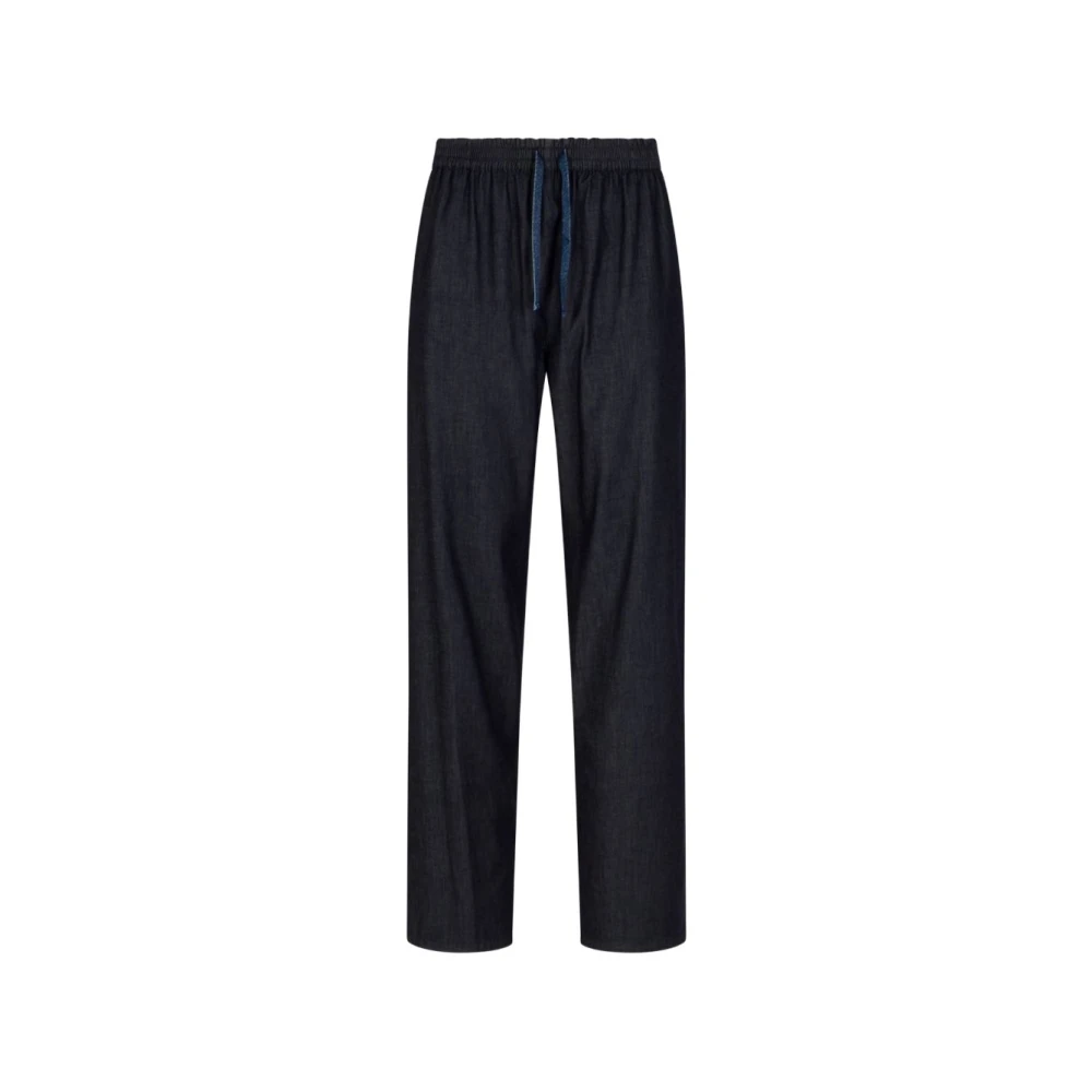 Emporio Armani Donna Blu Pantaloni, S, New,
