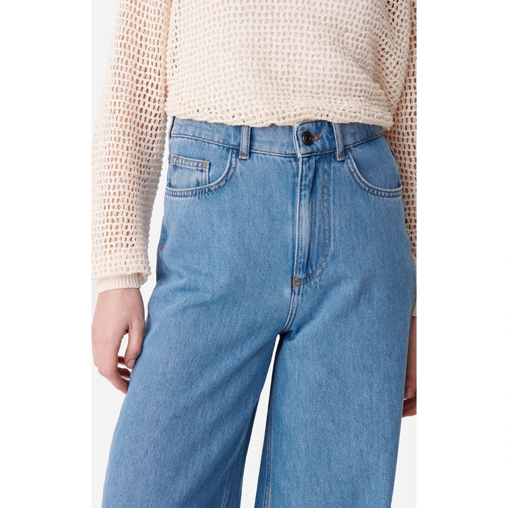 Vanessa Bruno Flared Leg Jeans Blue Dames
