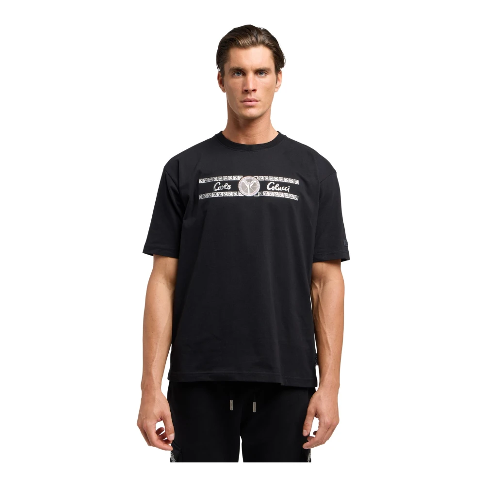 carlo colucci Oversize Tee Shirt Black Heren