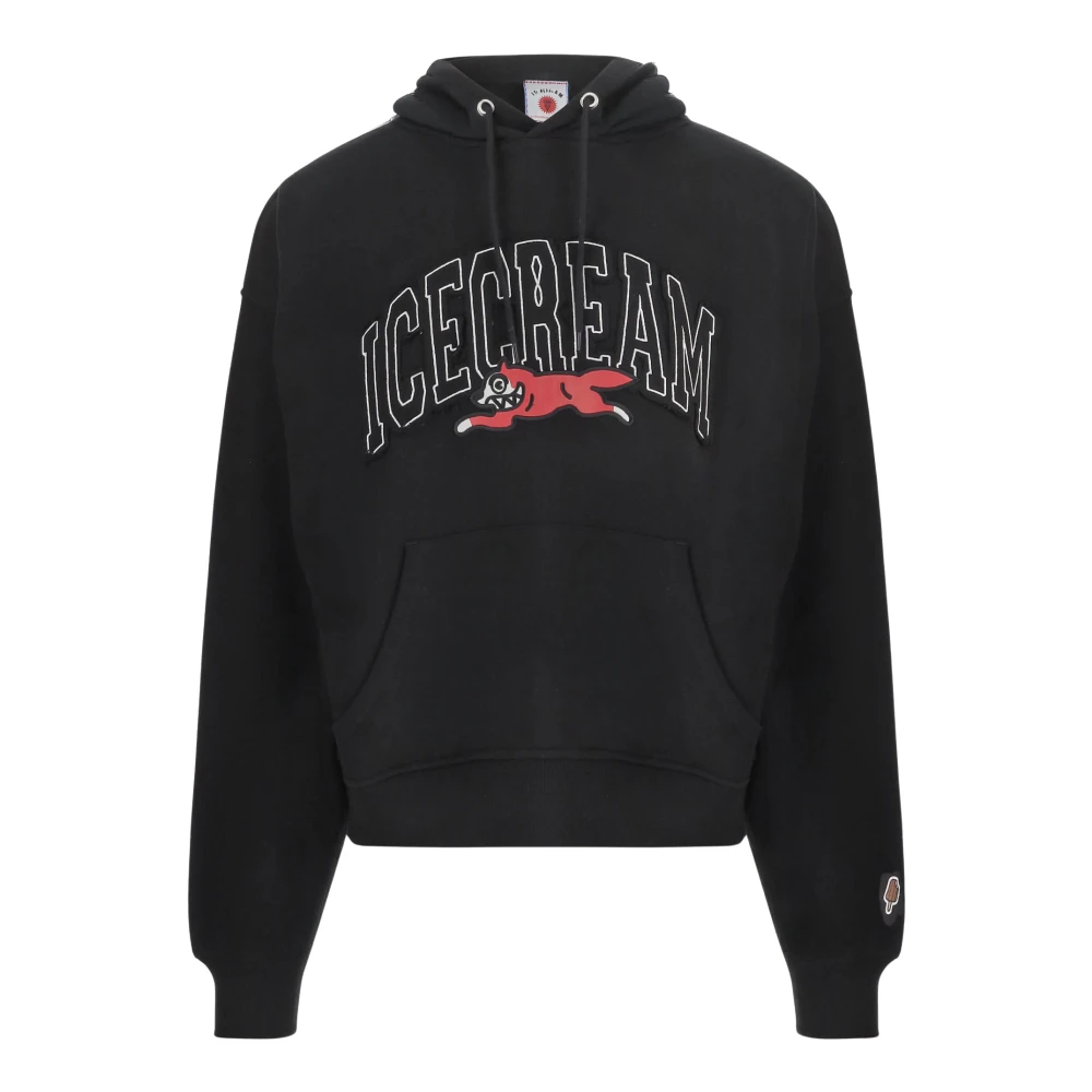 Icecream Cotton Hoodie With Ice Cream Print - Male - Hoodies - Black - M - Sweatshirts & Hoodies