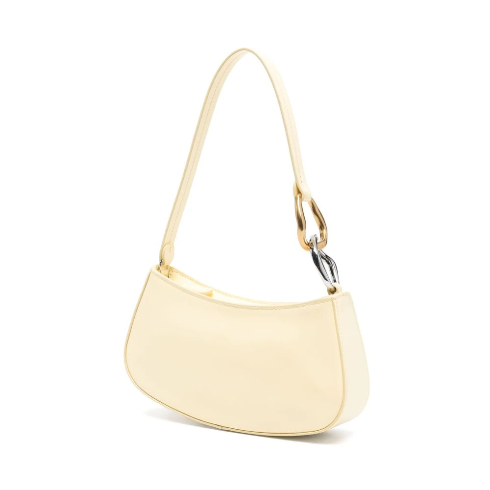 Staud Gele Schoudertas met Toprits Beige Dames